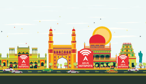 Free Public Wi-Fi Hotspots in Hyderabad By ACT Fibernet